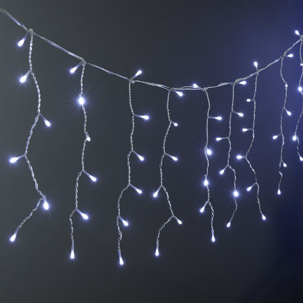 Guirlande de No&euml;l bordure de toit 190LED blanc froid L720cm