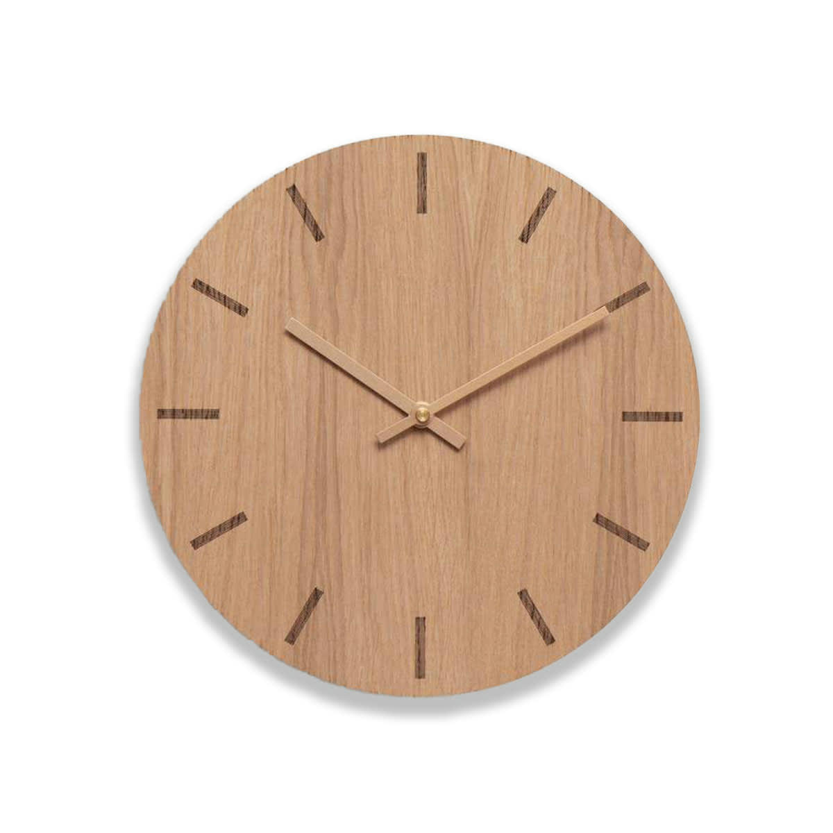- Horloge murale en bois beige D28cm