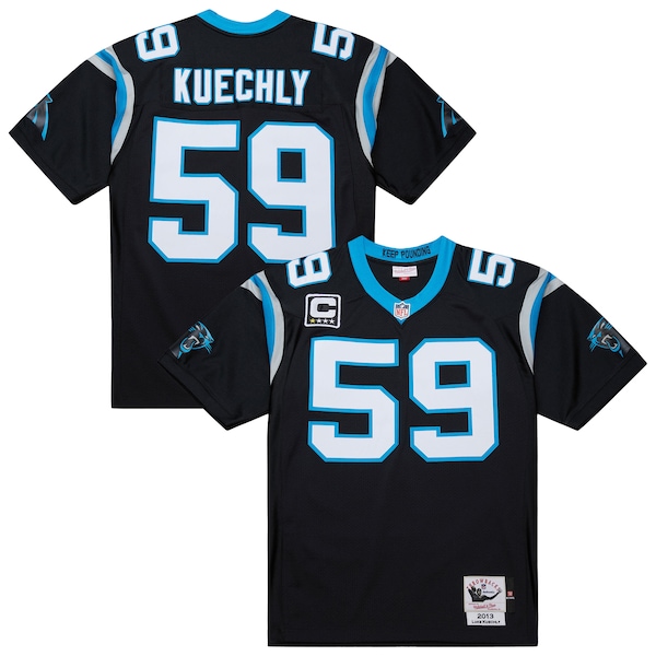 Luke Kuechly Carolina Panthers  2013 Authentic Throwback Retired Player Jersey - Black