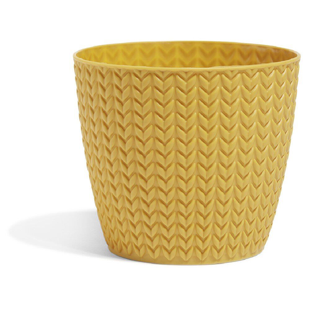 Cache pot chevron en plastique Ø 13cm