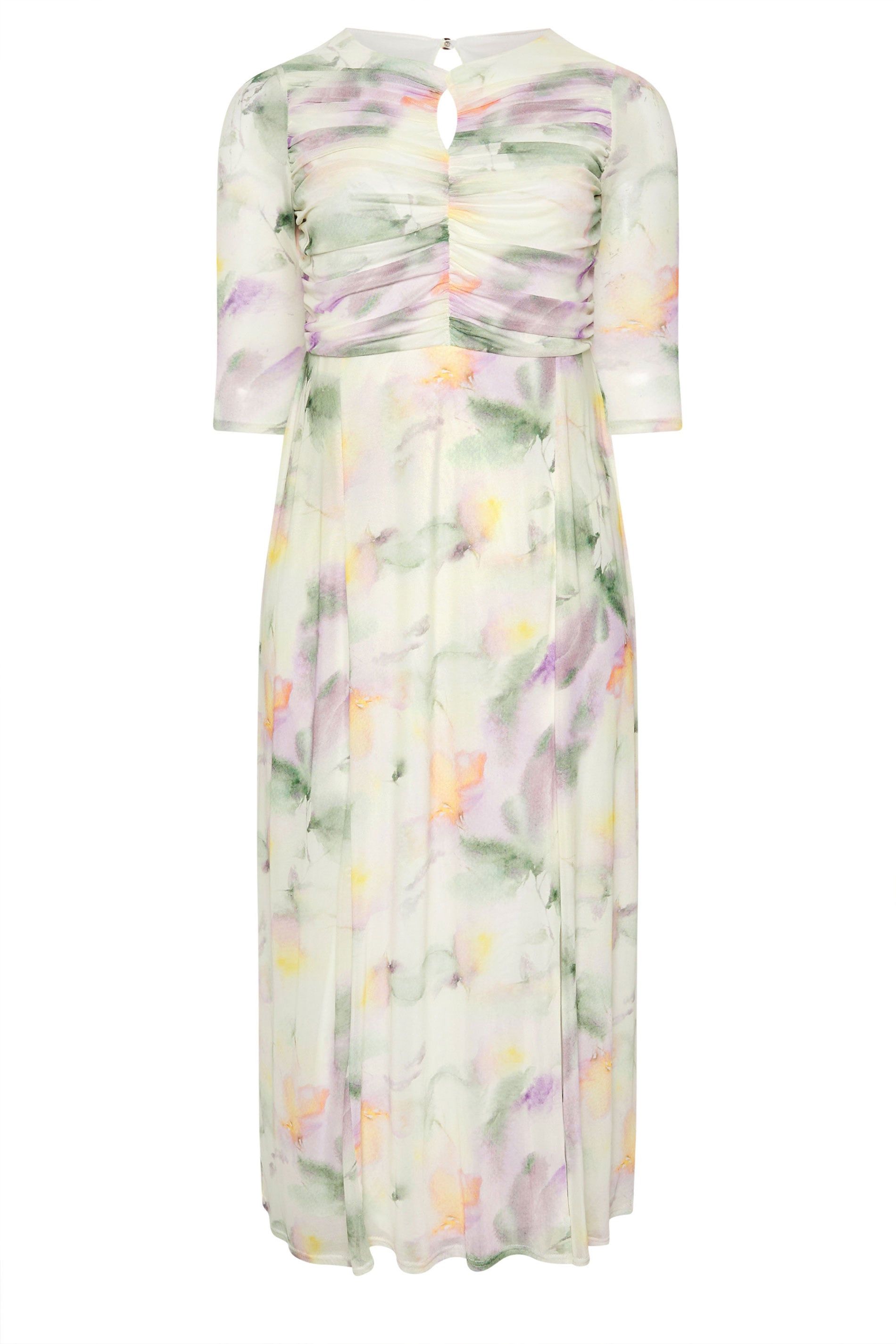Yours Abstract Keyhole Detail Maxi Dress