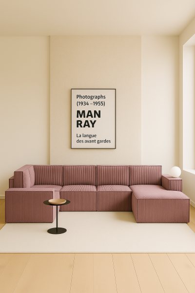 DUŻY Narożnik U2 Modułowy PORTO Kanapa sztruks Sofa poso 027