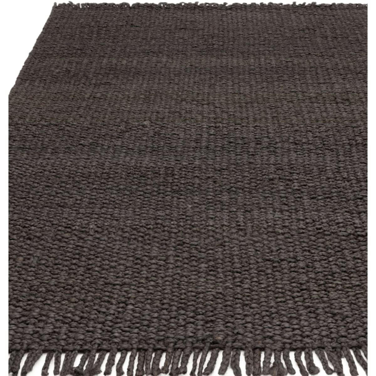 HURST - Tapis design en jute noir 200x290 cm