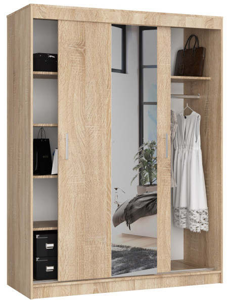 Szafa Przesuwna 150Cm Clp Sonoma