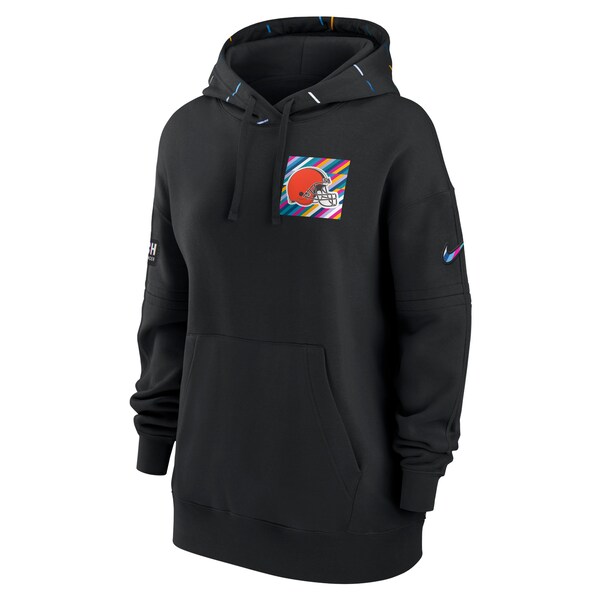 Cleveland Browns Nike Women's 2023 NFL Crucial Catch Club Pullover Hoodie - Black