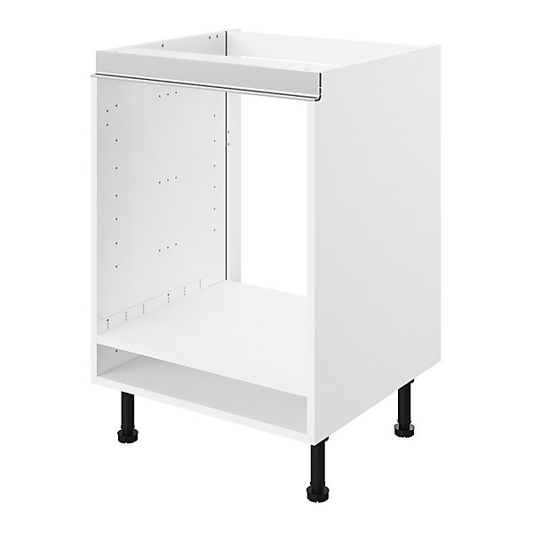 Caisson bas de cuisine pour four blanc L. 60 cm Caraway Innovo GoodHome