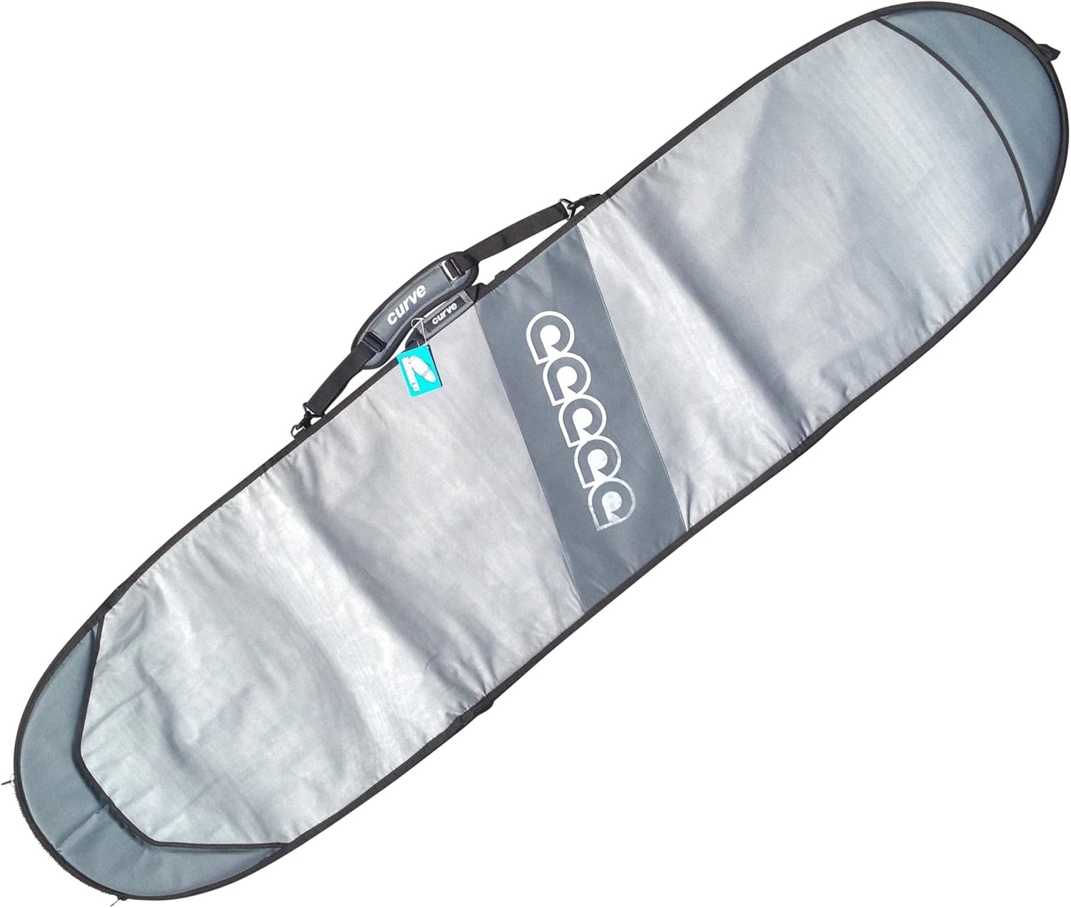 Curve Surfboard Travel Board Bag Longboard Single 7'6, 8'2, 8'8, 9'2, 9'6,10'2, 10'8, 11'2, 12'2 with 20mm Foam