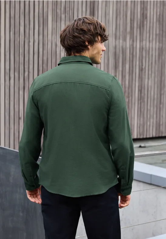 Hemd mit Piqué Struktur