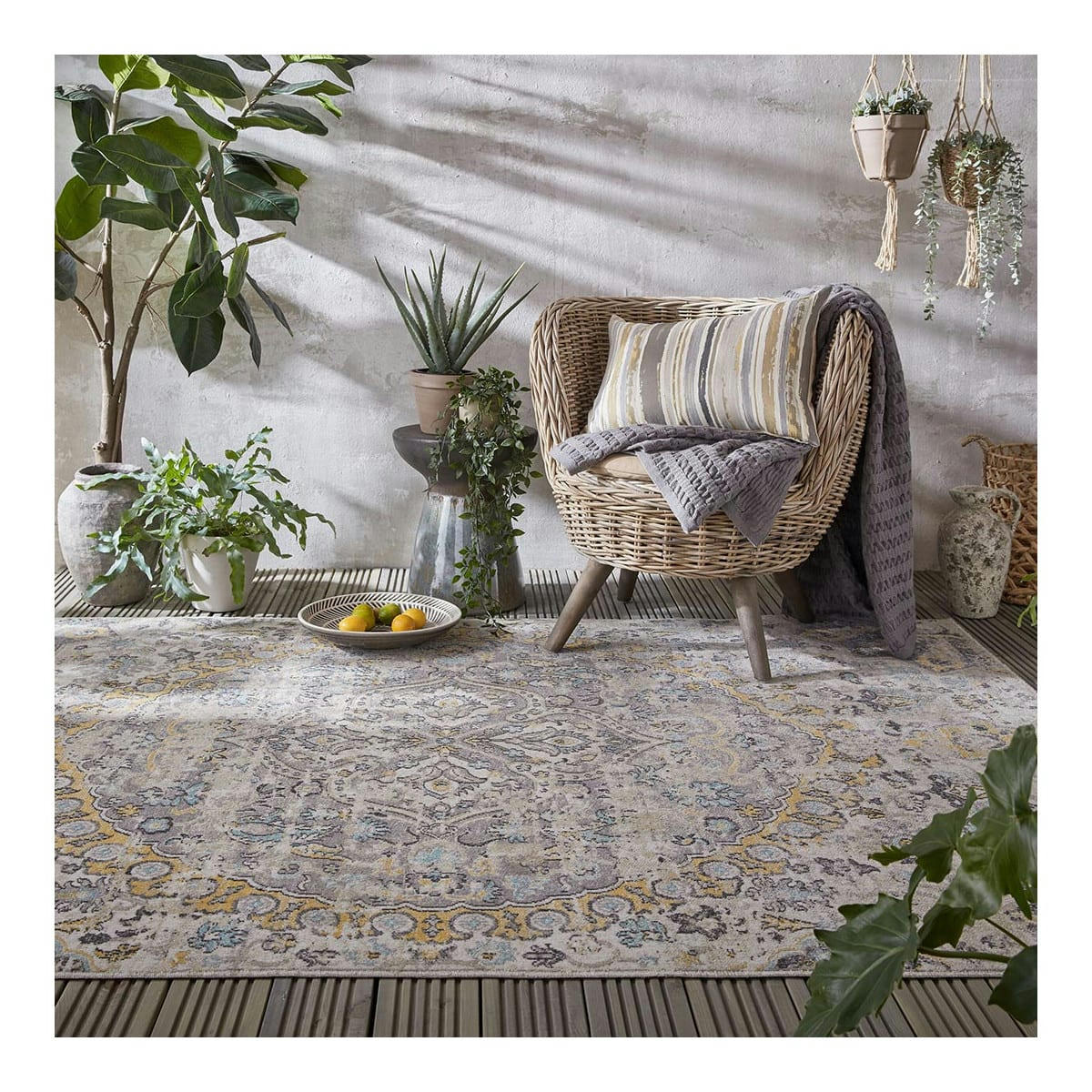 LOUISA - Tapis  orientale en polypropylène multicolore 120x170