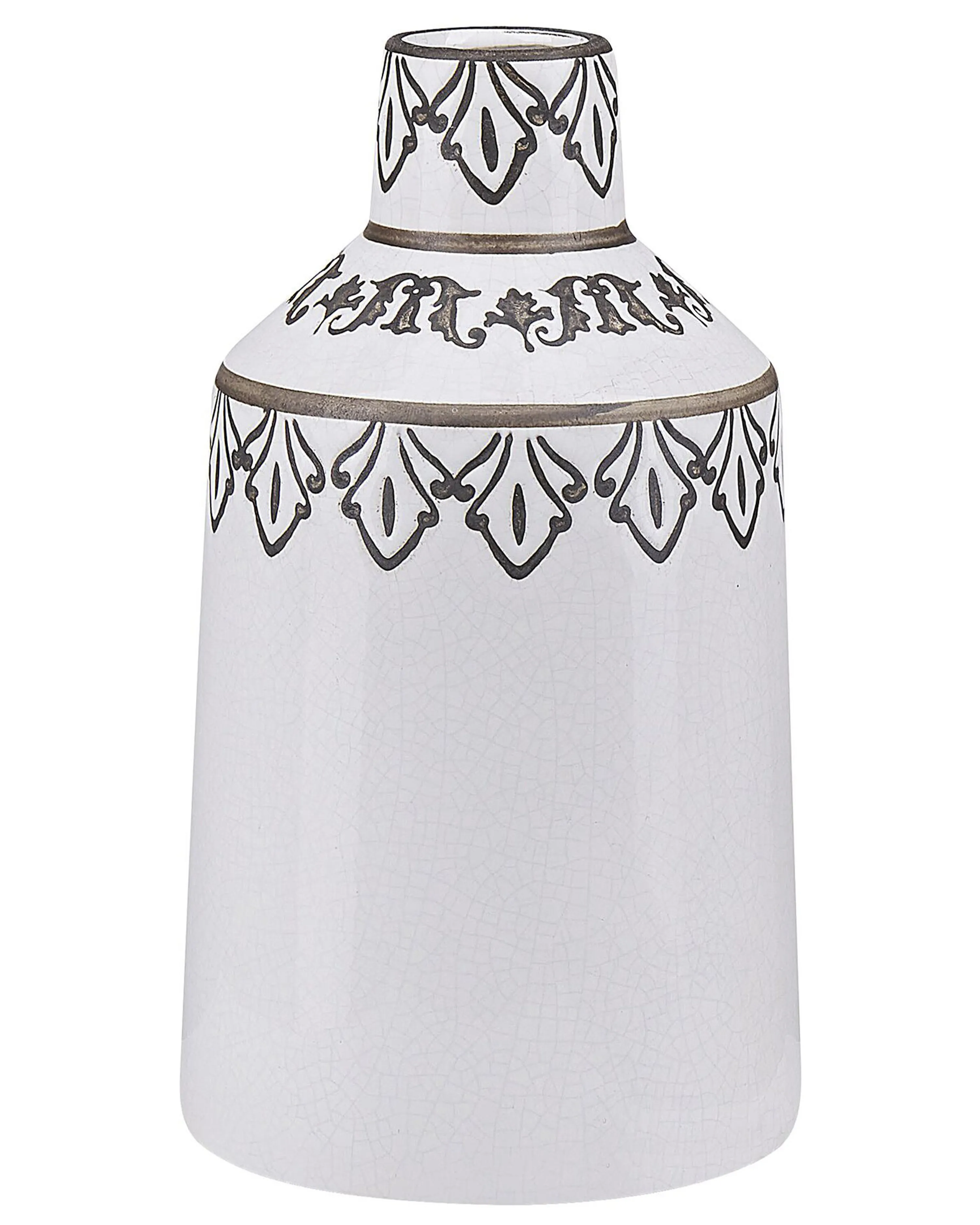 Flower Vase AMISOS Stoneware 25 cm White