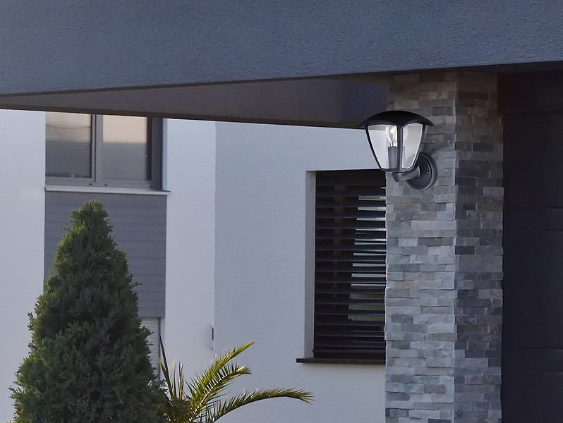 Kinkiet zewnętrzny Igma aluminiowy czarny