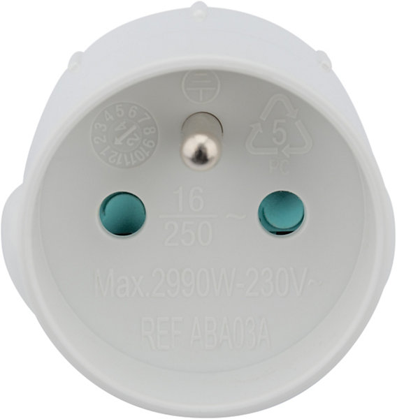 Adaptateur France - Royaume Uni Blanc - Zenitech