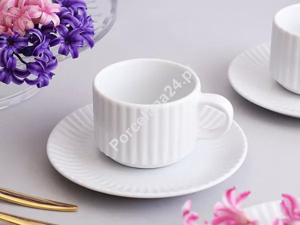 Filiżanka sztaplowana ze spodkiem 0,22 L / 16 cm Lubiana - Daisy