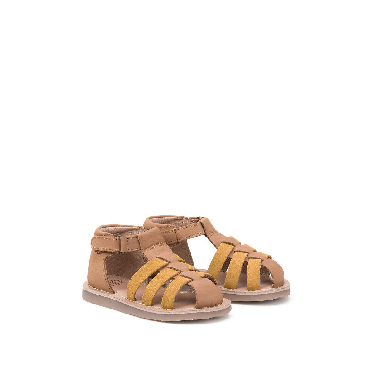 Sandales cuir à scratch