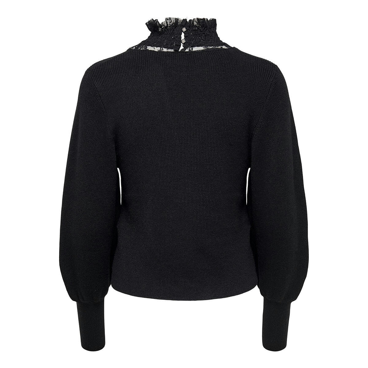 Pull en fine maille, détails dentelle