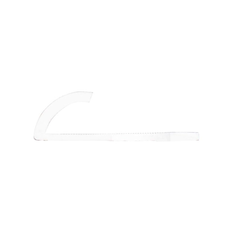Profilé de finition pour carrelage en PVC blanc 6 mm 260 cm