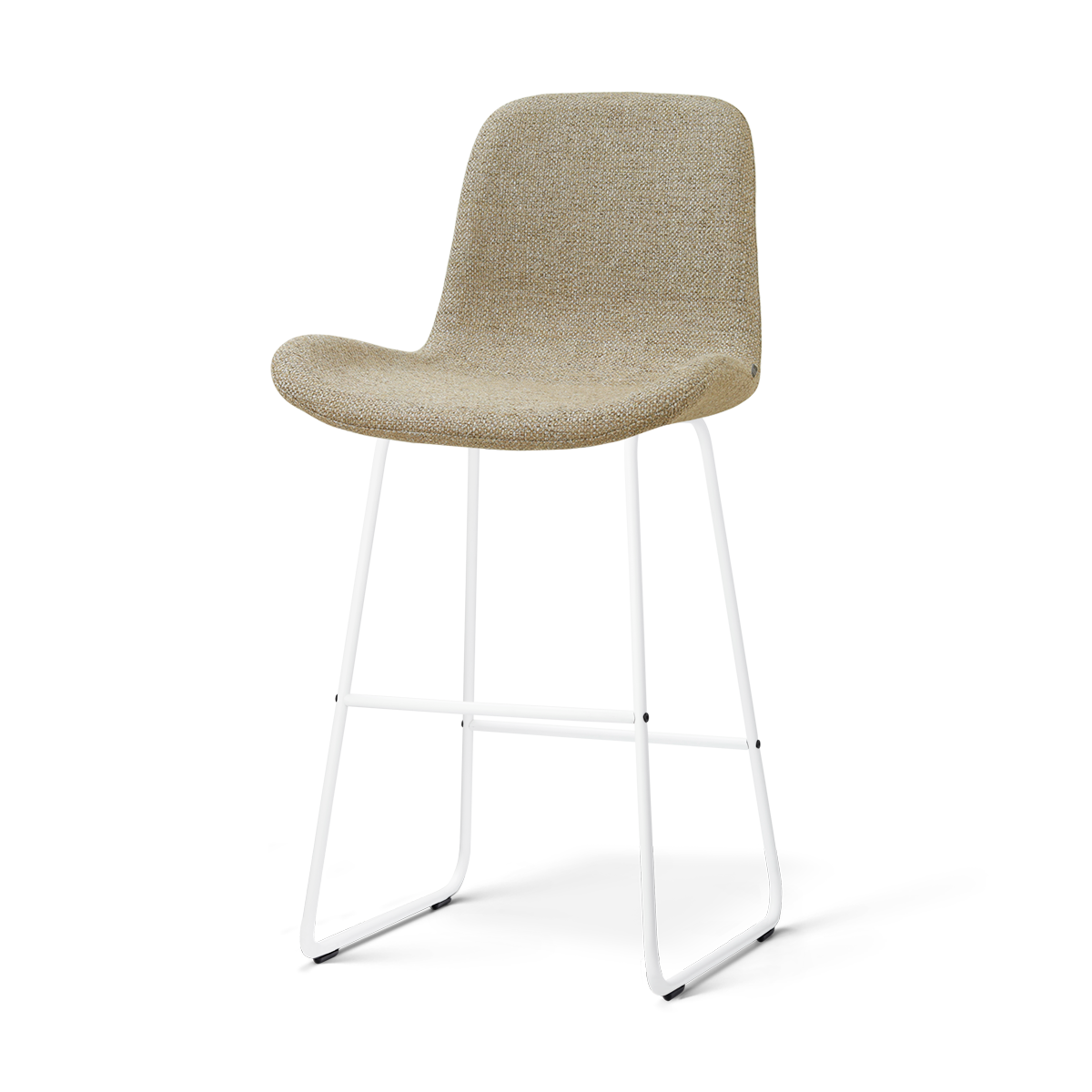 Nolon Nino-Fé Barkruk Taupe Melange - Wit Onderstel - 75 Cm