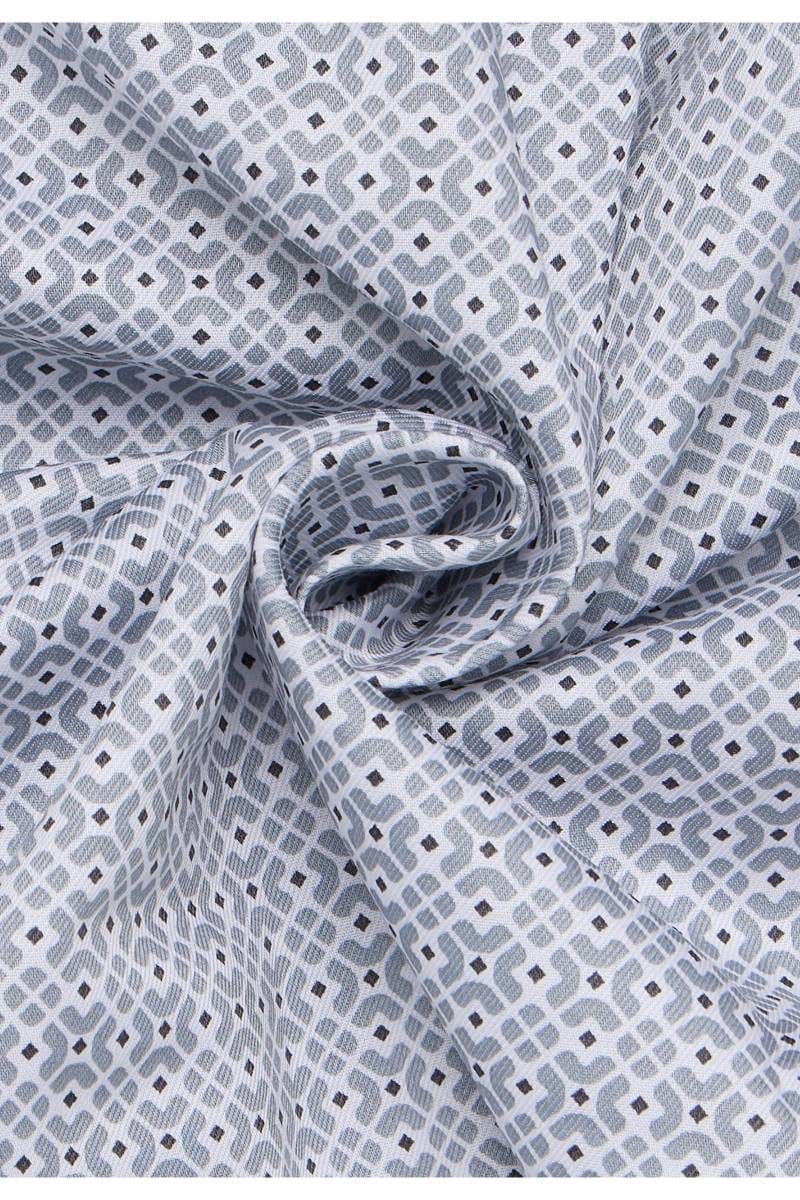 ETERNA Dynamic Cotton Modern Fit Hemd hellgrau, Bedruckt