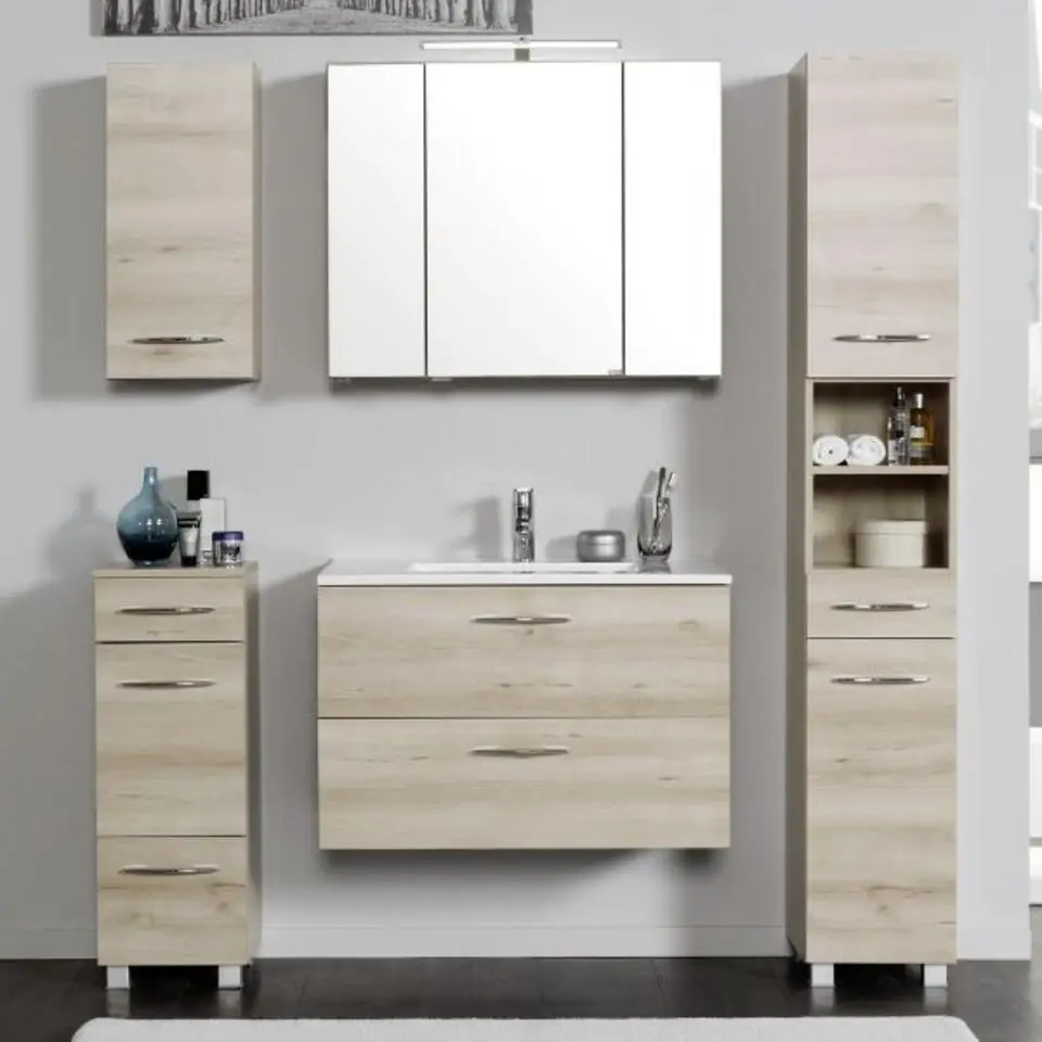 Hangkast Portofino - 30 x 20 x 64 cm - Beech Oak-design