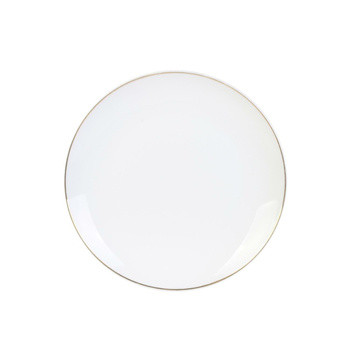 Talerz Pearl Gold 20cm biały