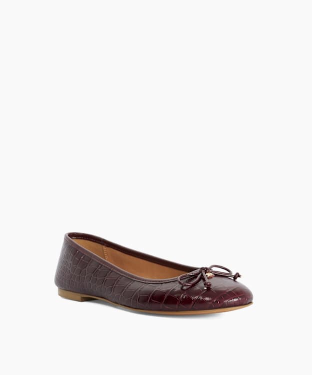 Helenne Burgundy - Ballet Flats