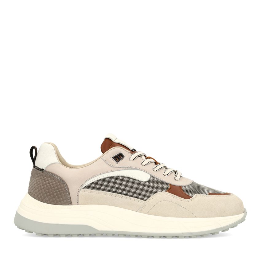 Manfield Beige suède sneakers