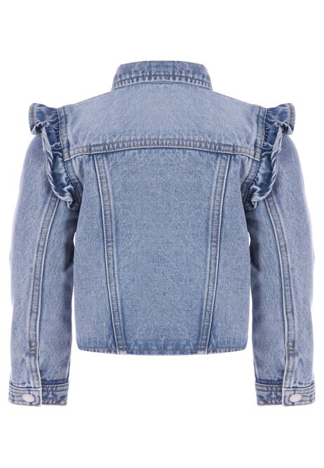 Younger Girls Blue Cotton Denim Jacket