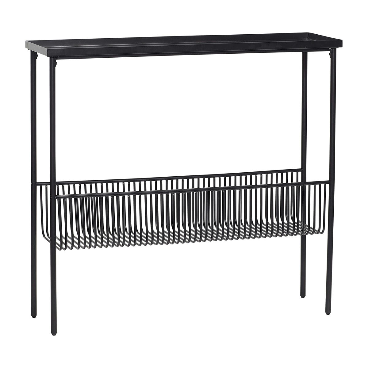 EYRIE - Table console en métal noir