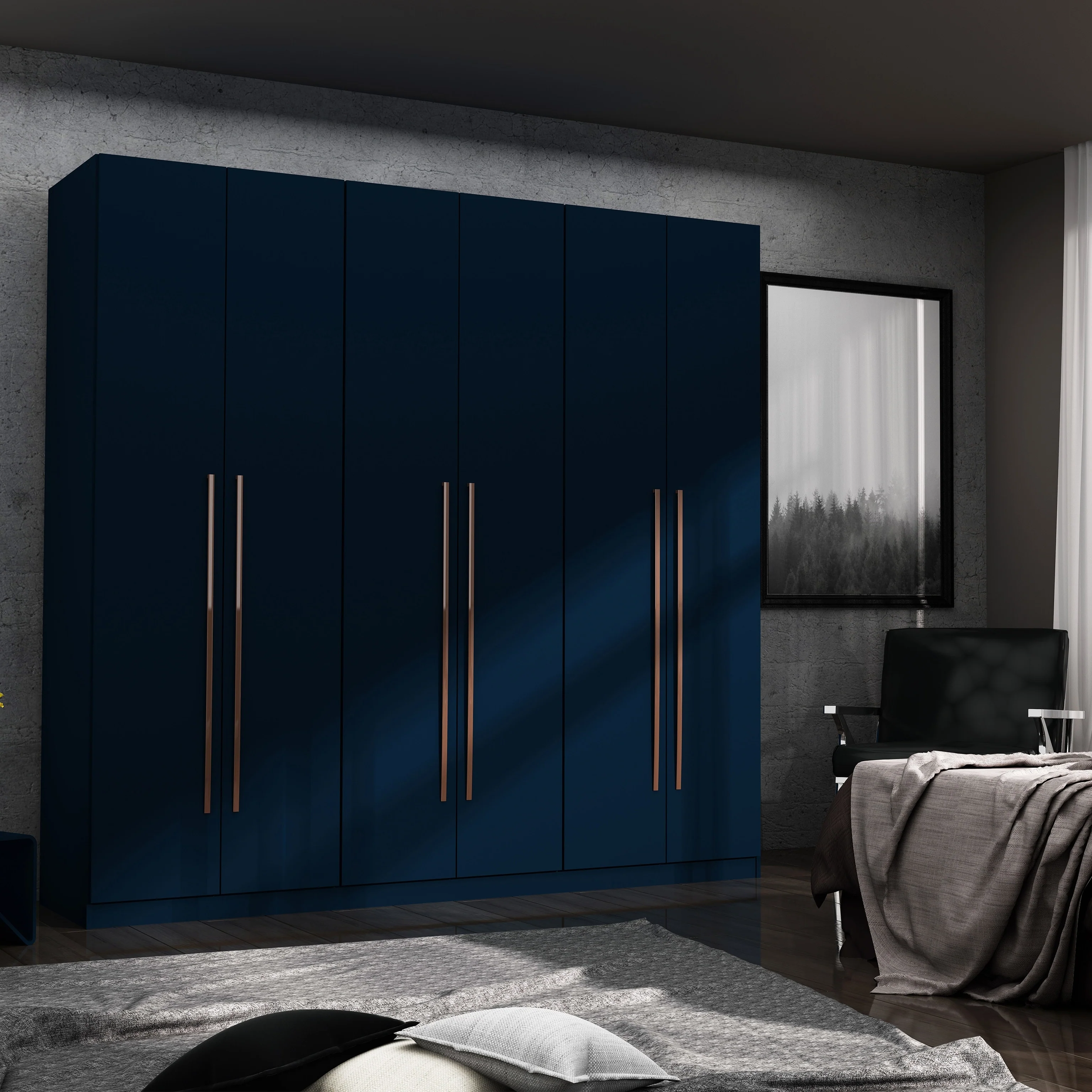 Gramercy Modern Freestanding Wardrobe Armoire Closet