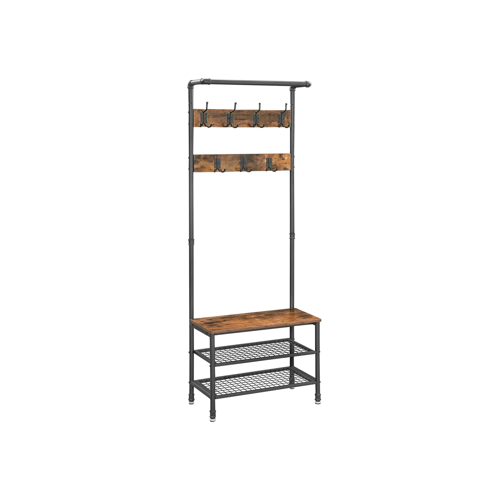 Porte-manteaux grille industriel