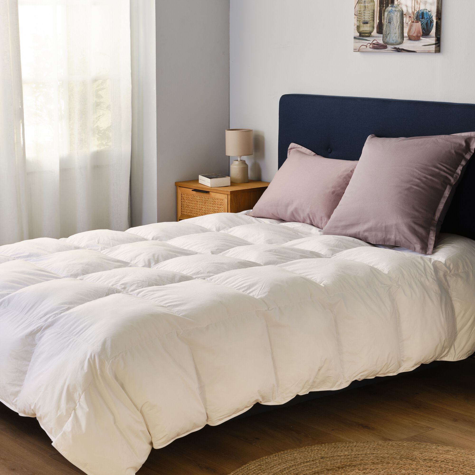 NAEVA - Couette chaude en duvet de canard - blanc 140x200cm