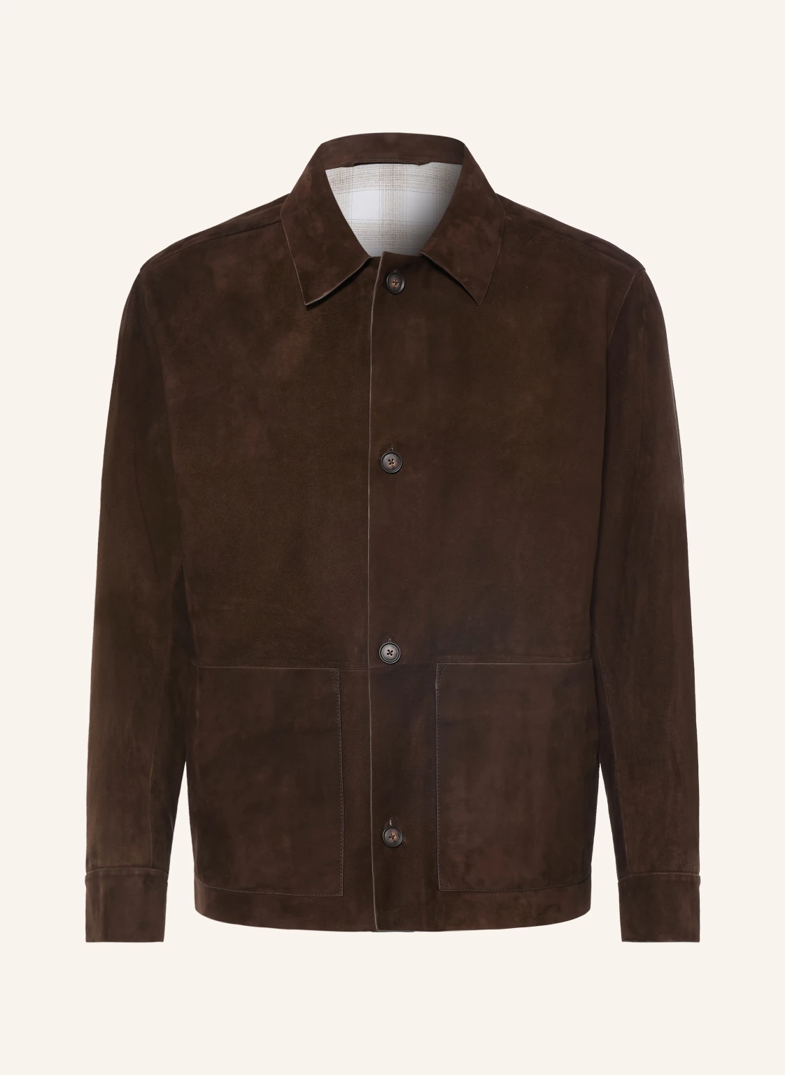 BOSS Leder-Overjacket MANDRIAN