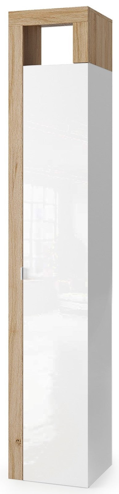 Benvenuto Design Hamburg HG Wit   Eiken Badkamerkast 1-Deur