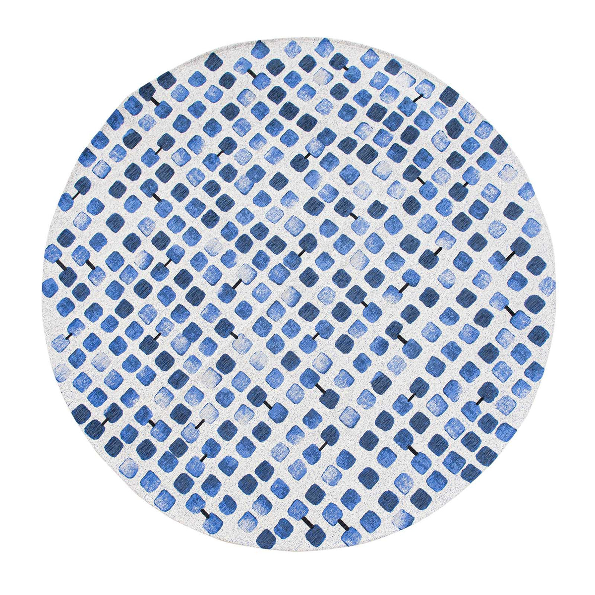 Louis De Poortere vloerkleed Amparo Blues - blauw - 140x140cm