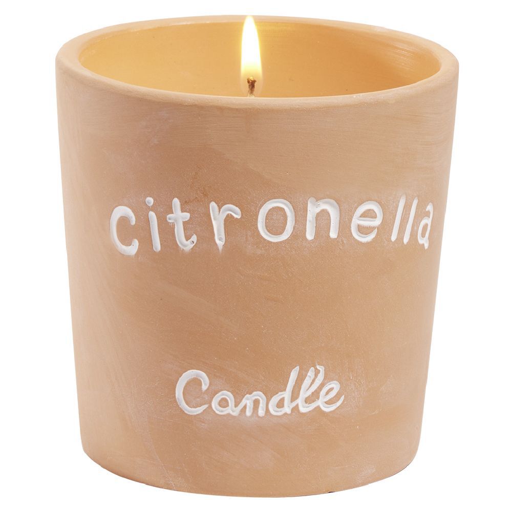 Bougie citronnelle pot terre cuite Ø10xH10cm