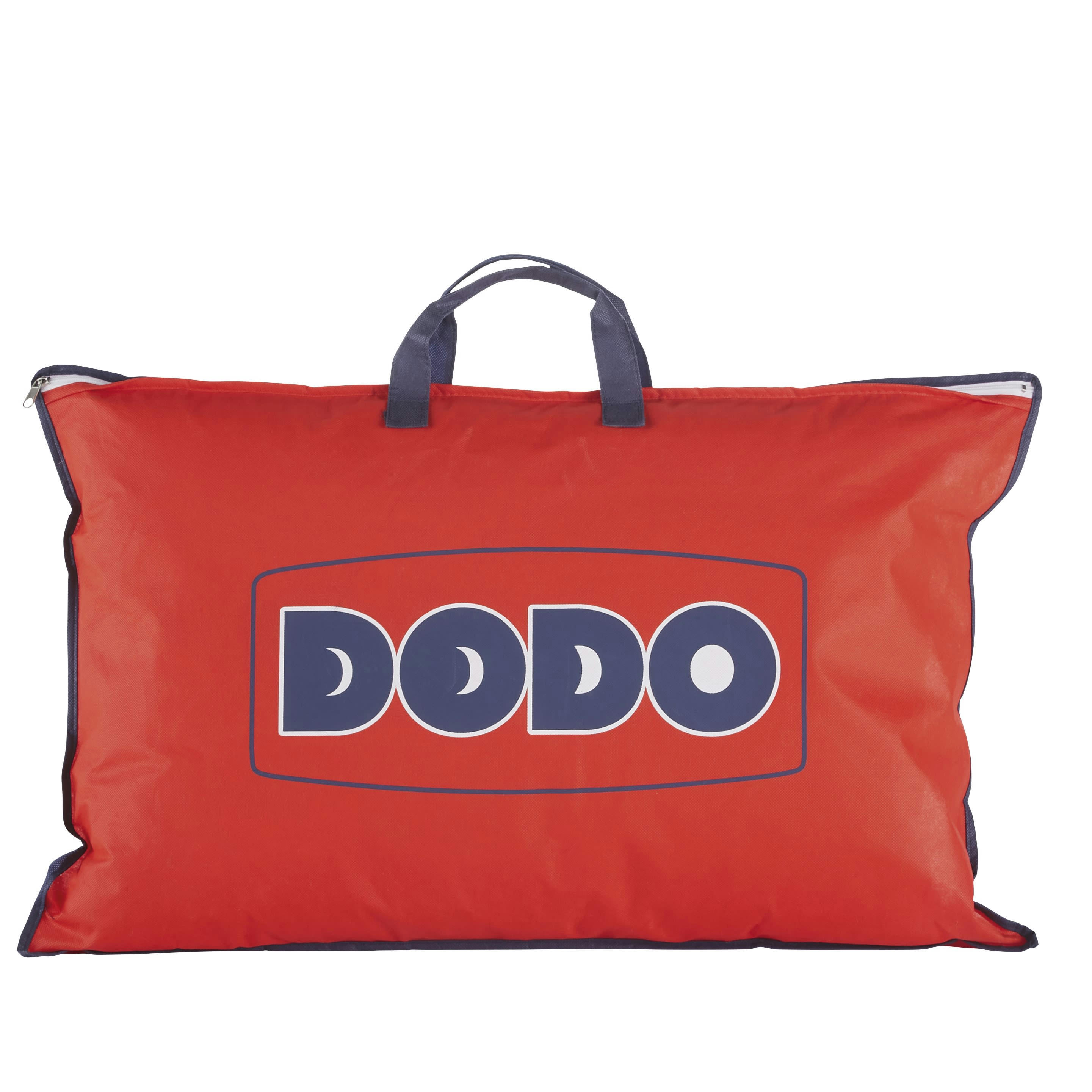 LEO - Oreiller en polyester recyclé blanc effet peau de pêche ferme 50x70