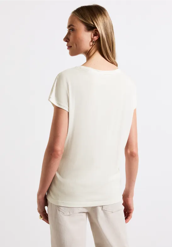 T-Shirt mit Häkeldetails