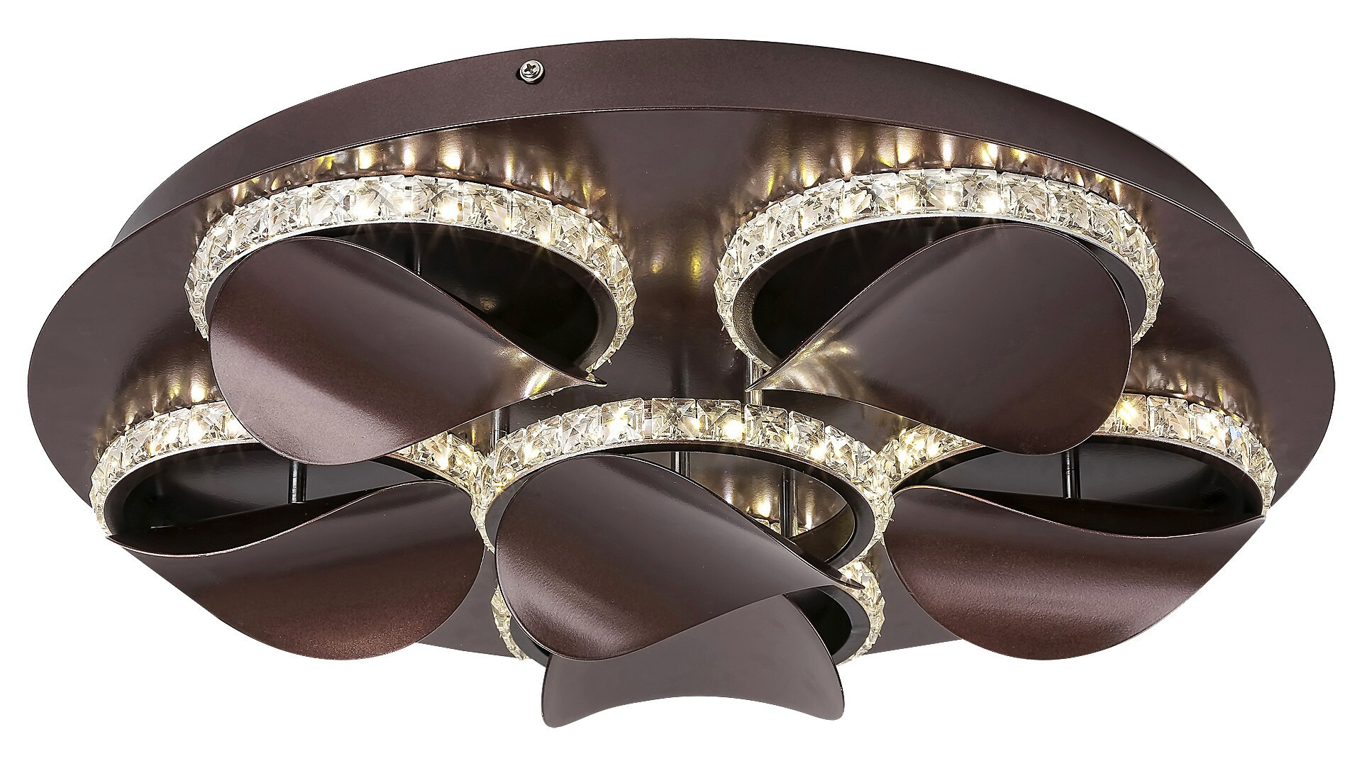 Lampa sufitowa Capriana brązowy metalik LED 1x36W 4000K 1440lm Rabalux