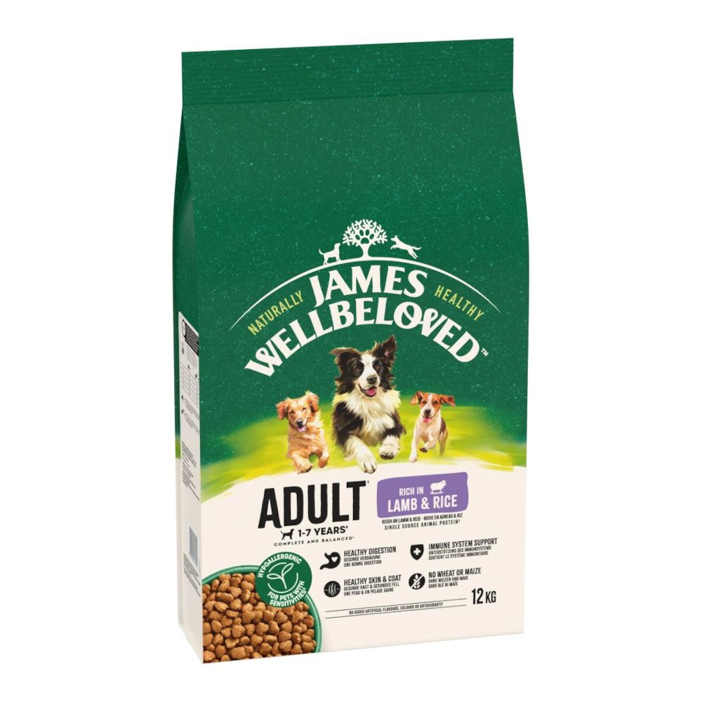 James Wellbeloved Adult Dog Hypoallergenic Lamb & Rice