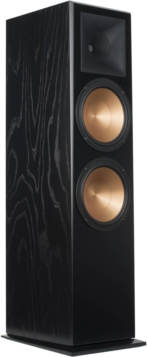 Klipsch RF-7 III Black Ash Wood Furniture Made Floorstanding Speaker Pair with a RC-64 III Black Ash Wood Furniture Made Center Channel Speaker and a R-120SW Subwoofer (2017)
