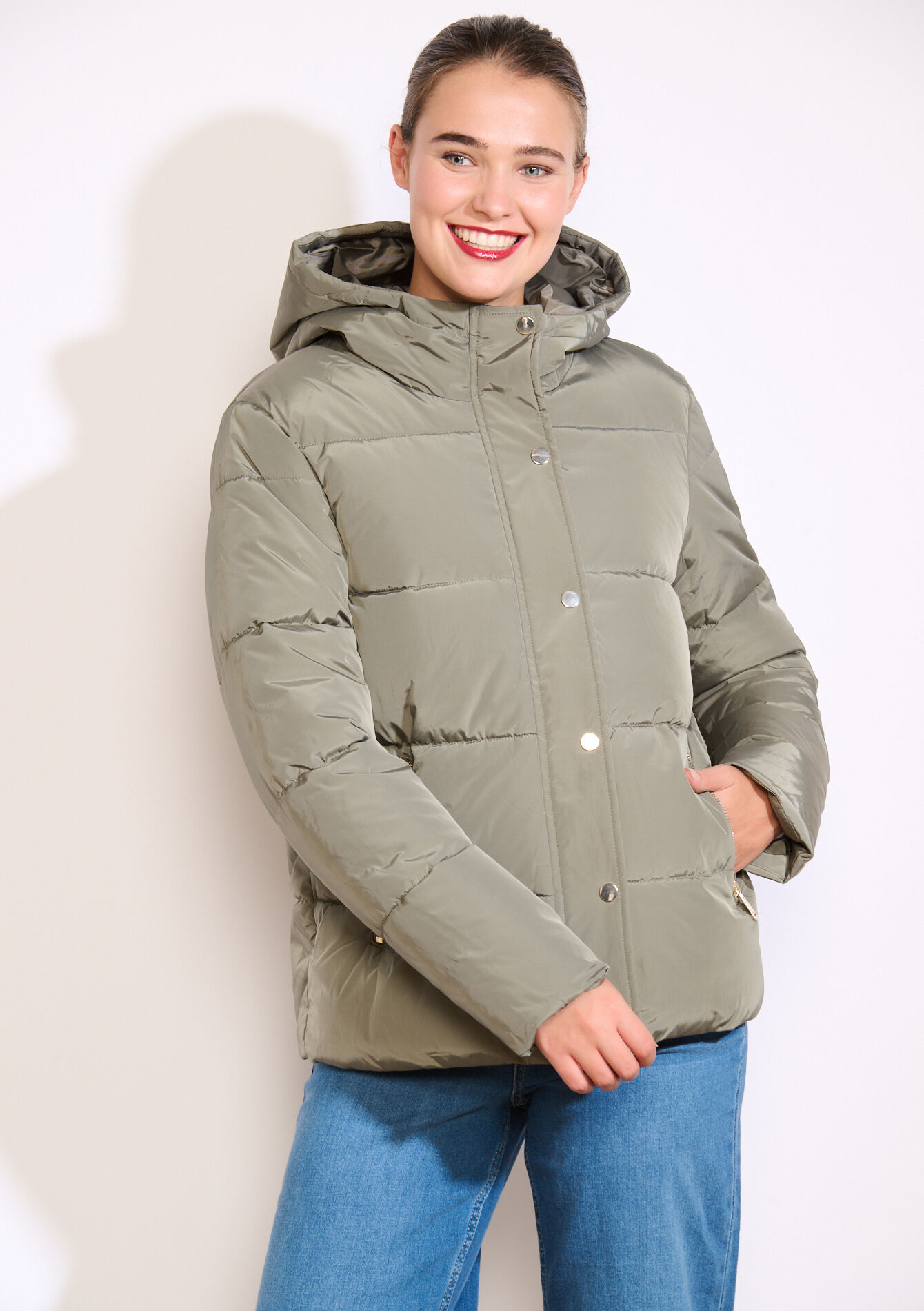 Korte gewatteerde puffer