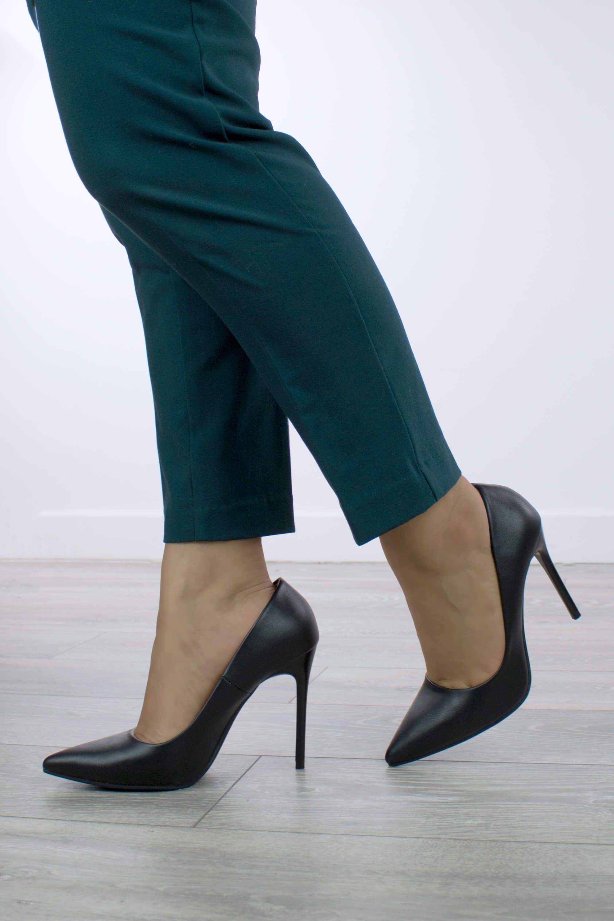 AJVANI High Heel Pointed Toe Court Shoes