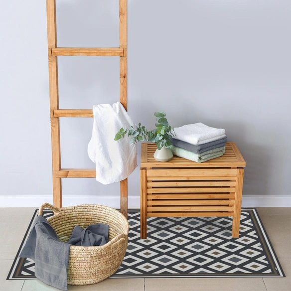 Vinyl Teppich »Kojo«, BxL:65 cm x 85 cm, braun|schwarz|beige