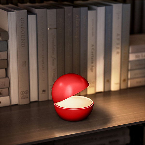 Lampe de chevet sans fil GOOD NIGHT Rouge Aluminium D12CM