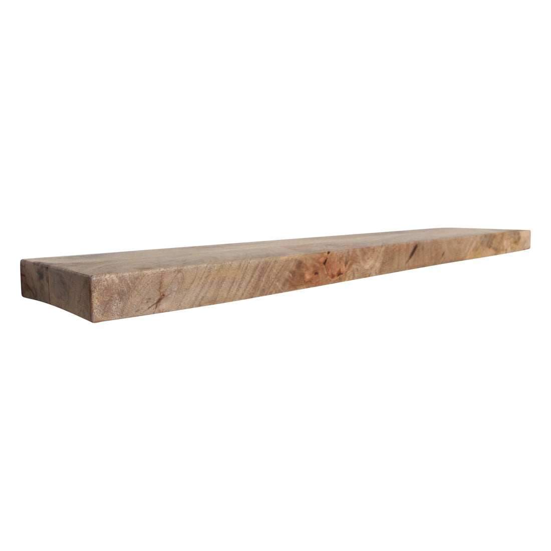 Raw materials zwevende wandplank Vintage mango - naturel - 80x18x3,8 cm