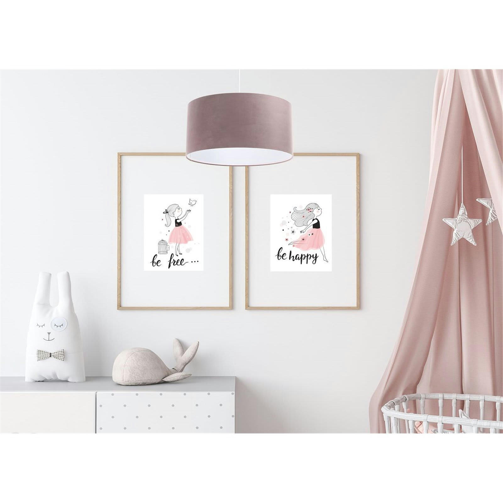 JASMINE BEBE - Suspension enfant Tissu Rose