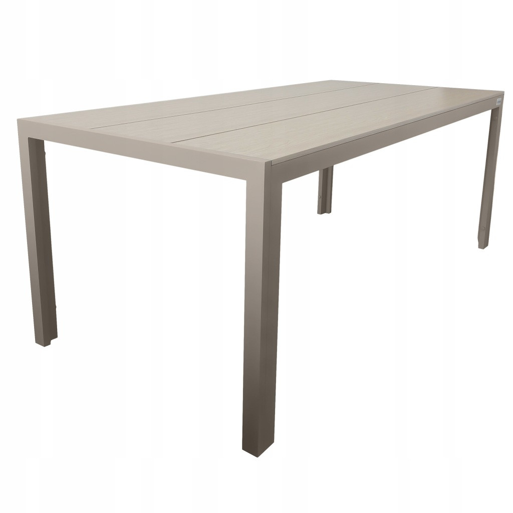 Aluminiowy stół ogrodowy taras z blatem polywood Allen Pro 190x90 taupe