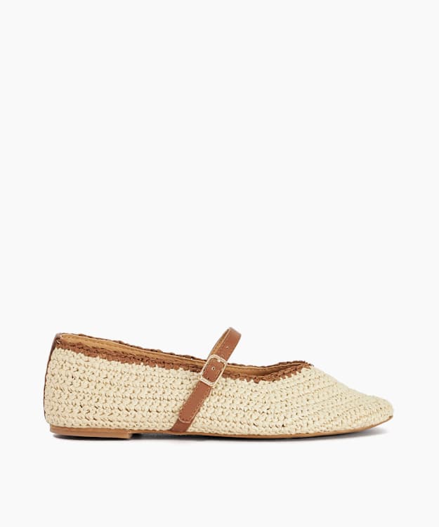 Haloha Natural - Raffia Mary-Janes