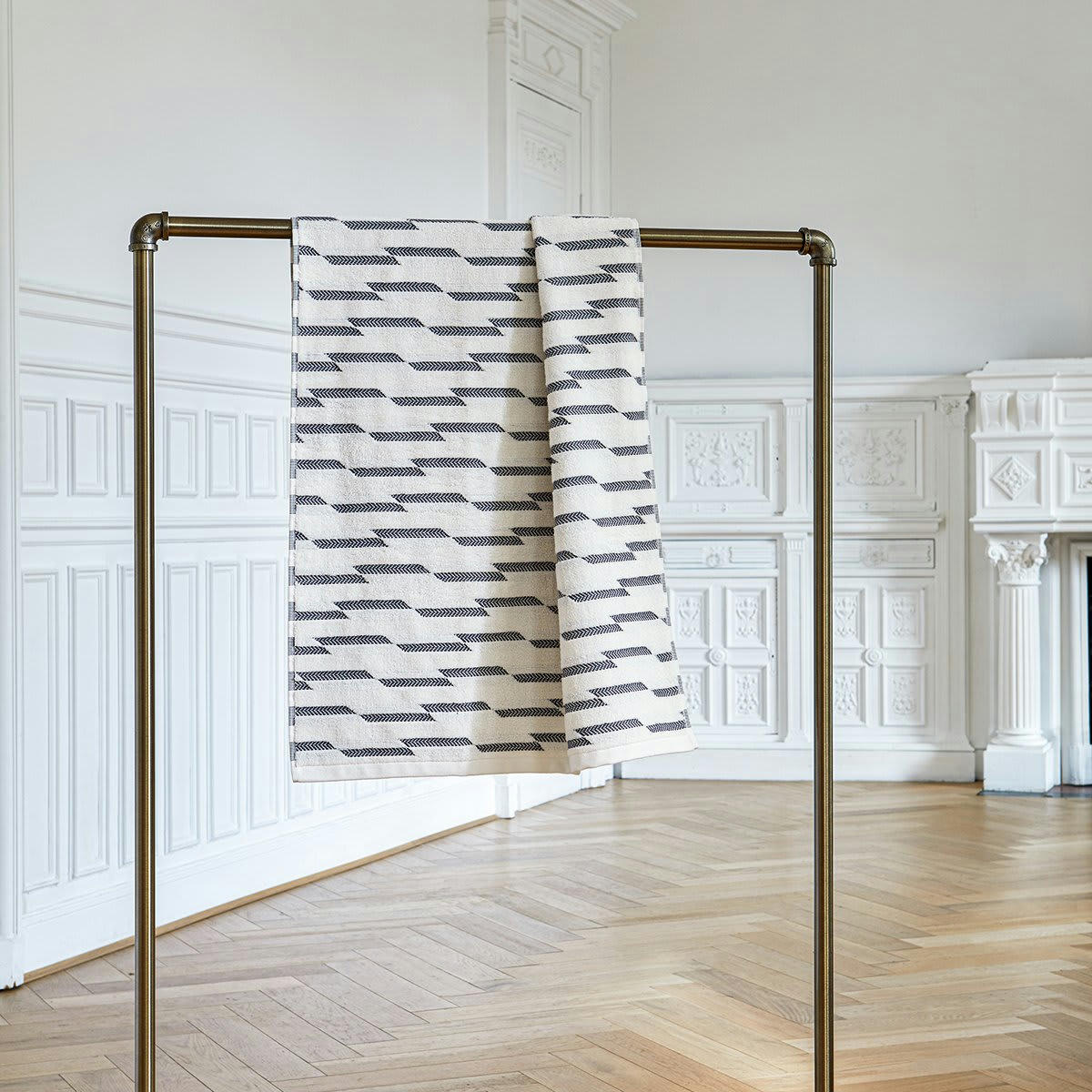 PRÉCIS - Drap de douche coton blanc 70x140 cm