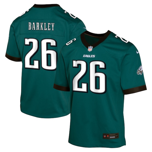 Saquon Barkley Philadelphia Eagles Nike Youth Team Player Game Jersey - Midnight Green